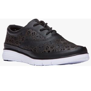 🖤 Laser Cut Black Leather Sneakers 🖤